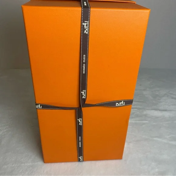 Hermès Orange Gift Box with Ribbon #1 - Picture 3 of 11
